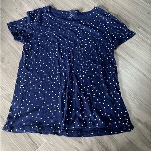 J. Crew women’s blue with white star top size medium